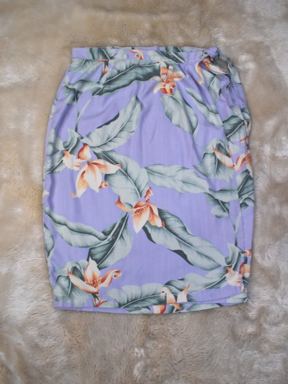 Tommy Bahama Floral Wrap Silk Skirt Size 8 Tropical - Picture 8 of 10